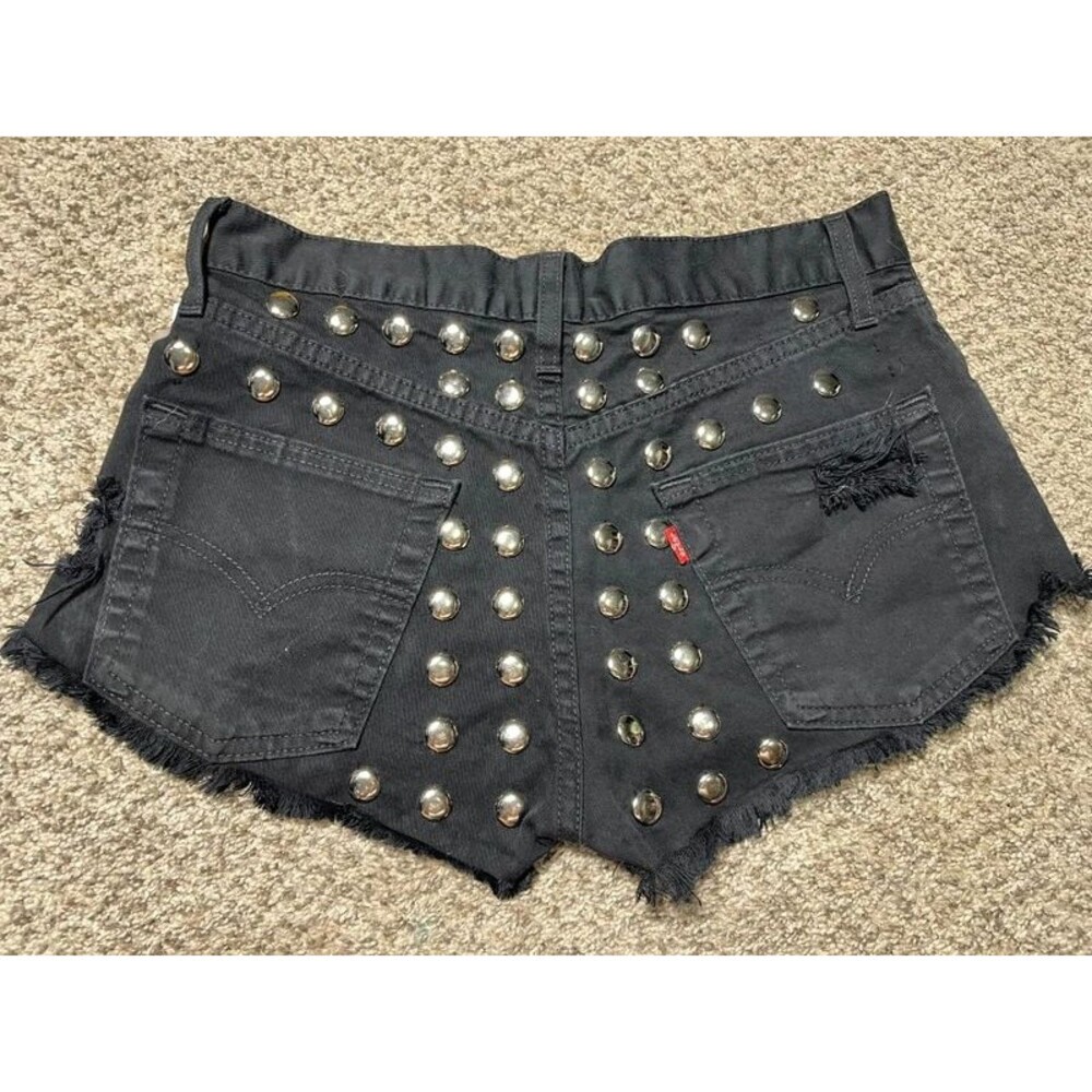 Y2K Studded Levi Shorts 28 inch waist